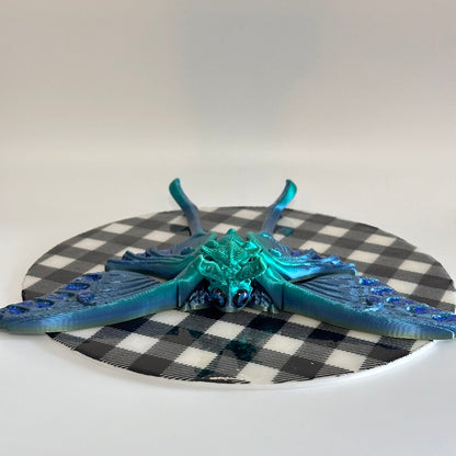 Zephyra Luna Moth 3D Printed Fidget Magnet