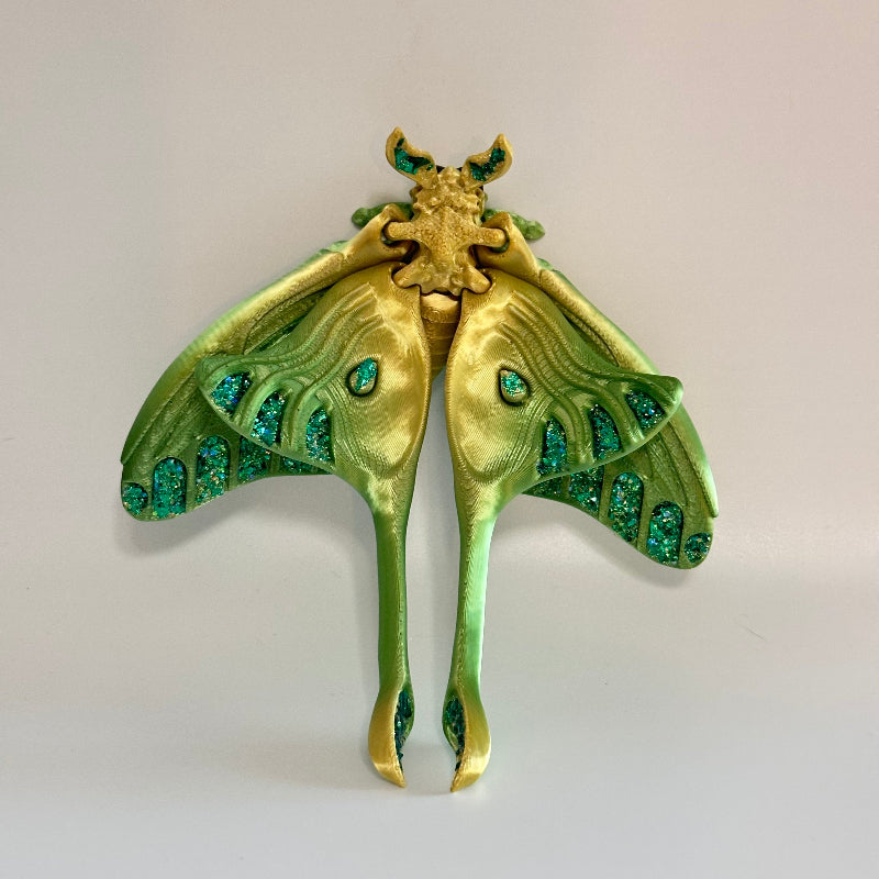 Solara Luna Moth 3D Printed Fidget Magnet