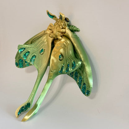 Solara Luna Moth 3D Printed Fidget Magnet