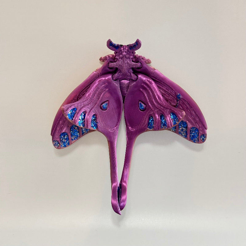 Lunara Luna Moth 3D Printed Fidget Magnet