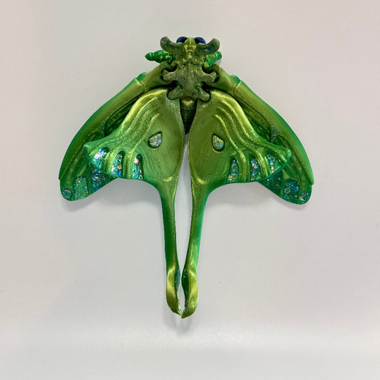 Sylvara Luna Moth 3D Printed Fidget Magnet