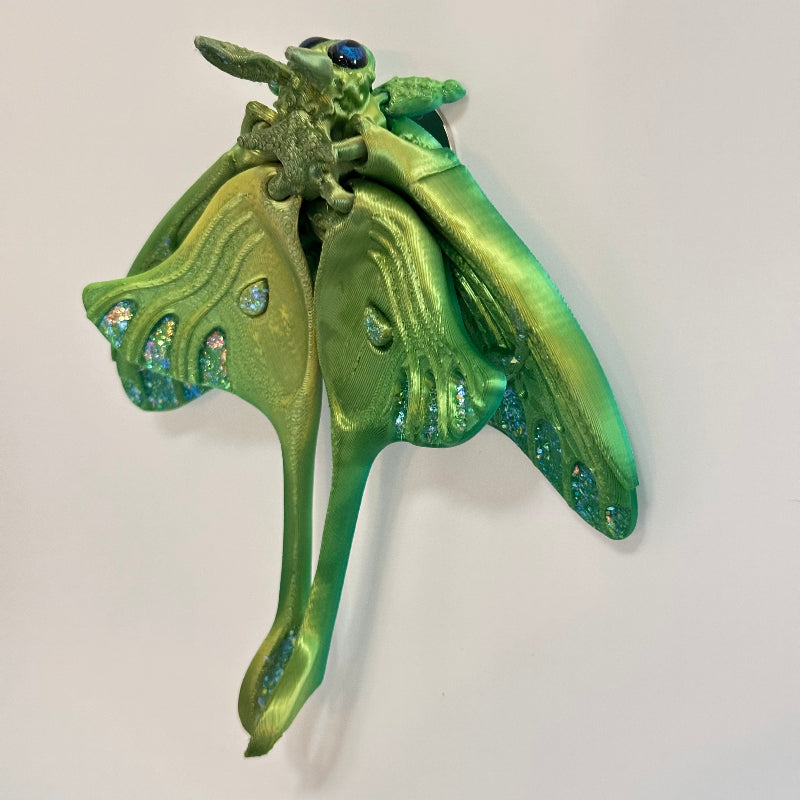 Sylvara Luna Moth 3D Printed Fidget Magnet