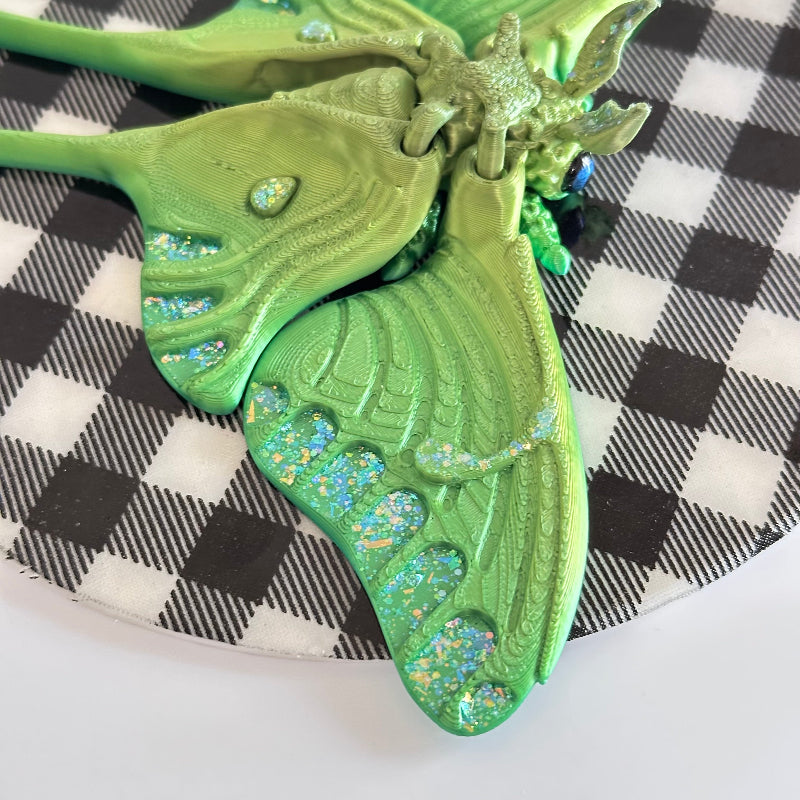Sylvara Luna Moth 3D Printed Fidget Magnet