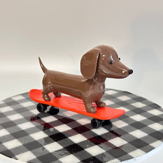 Skateboard Dachshund