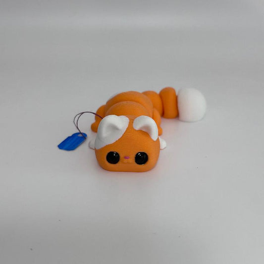 C18 Orange and White Cat Fidget