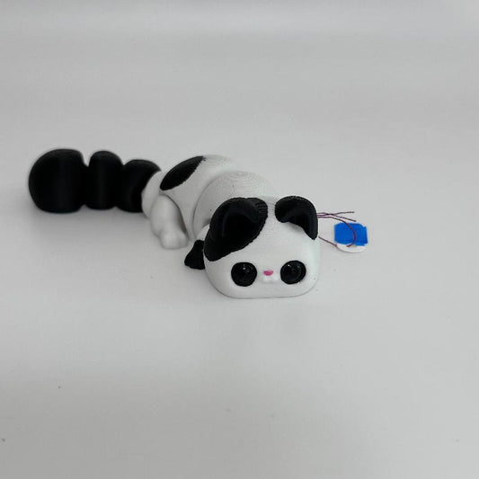 C14 White and Black Cat Fidget