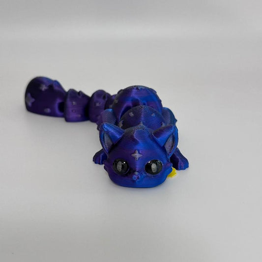 C25 Blue Purple Cat Fidget