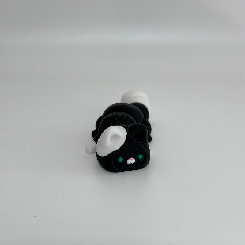 C13 Black and White Cat Fidget