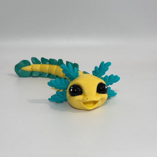 A22 Yellow Teal Axolotl