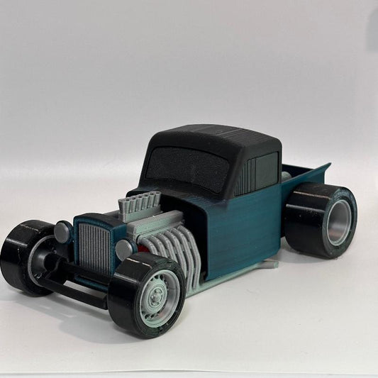 V6 Green Rat Rod Vehicle