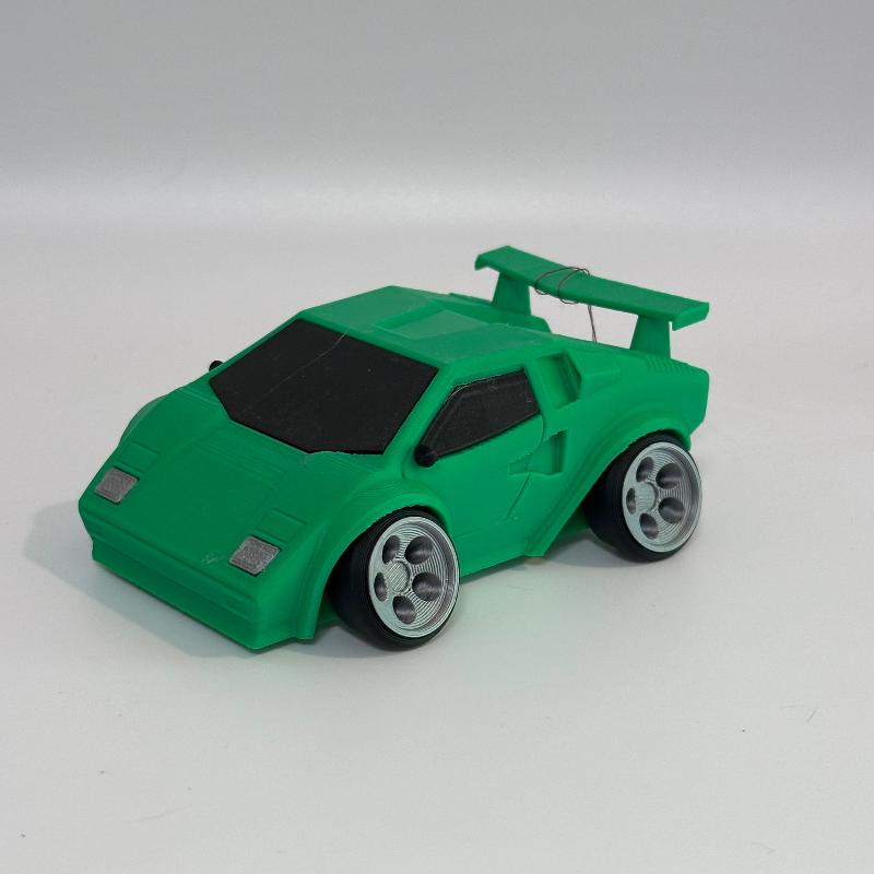 V3 Green Car Vehicle