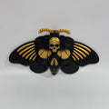 Large Gold Black Dead Head Moth 3D Printed Fidget Collectable