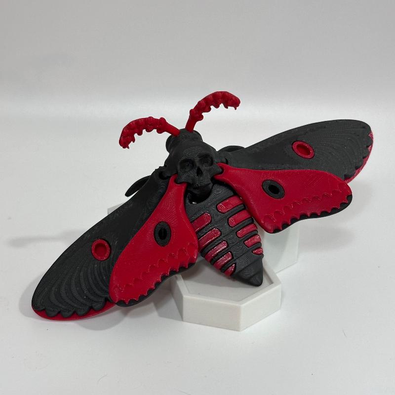 DM1 Red Black Dead Head Butterfly Moth