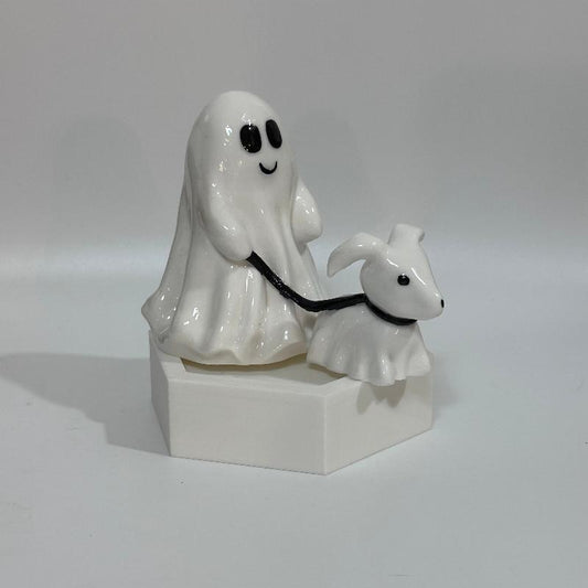 SP115 Ghost Walking Dog Spooky Shelfie