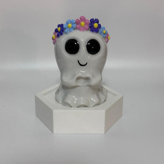 SP110 Flower Heart Ghost Spooky Shelfie