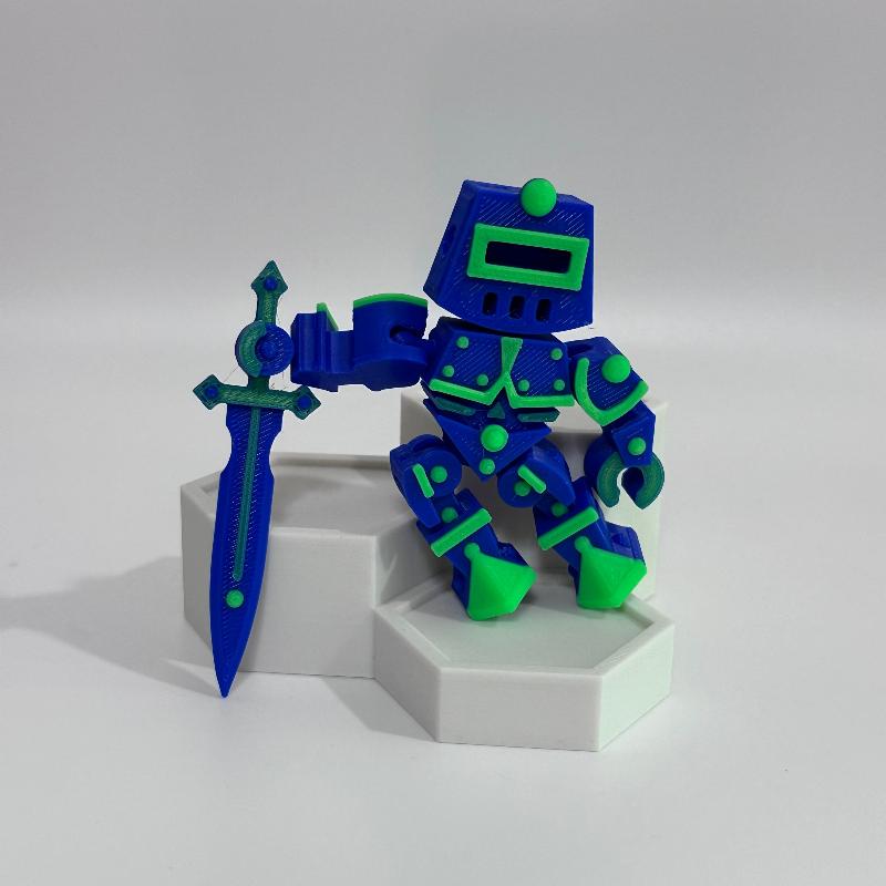 R20 Blue Green Knight Robot