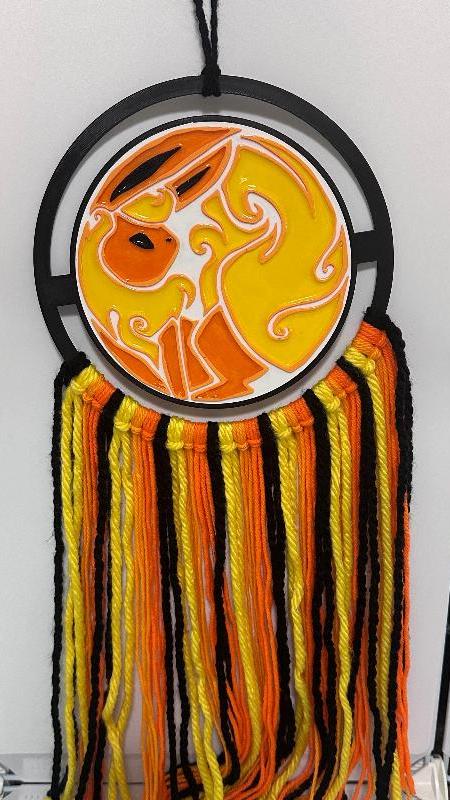 P45 Orange Pokemon Dream Catcher