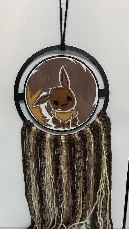 P44 Brown Pokemon Dream Catcher