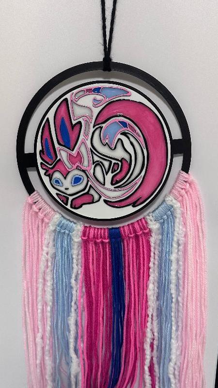 P43 Pink Pokemon Dream Catcher