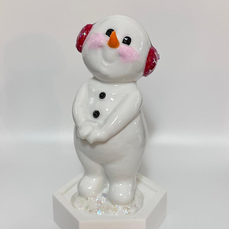 Happy Snowman 3D Printed Holiday Collectable