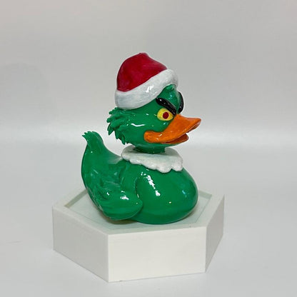 The Grinch Rubber Duck 3D Printed Holiday Collectable