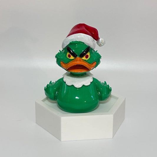 The Grinch Rubber Duck 3D Printed Holiday Collectable