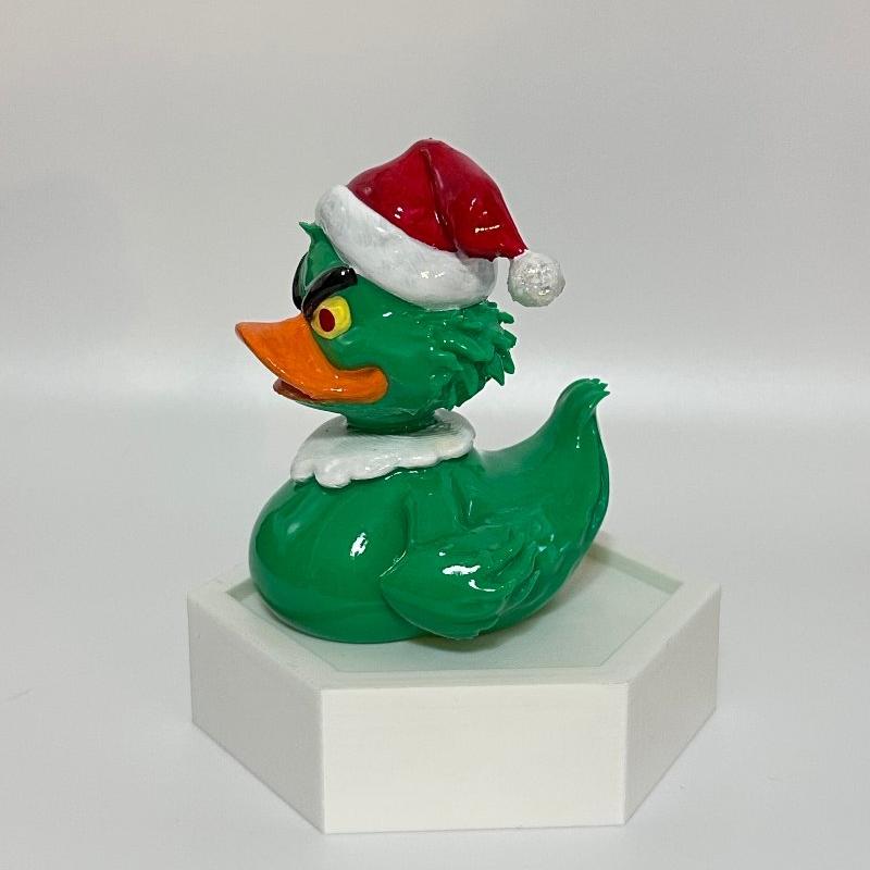 The Grinch Rubber Duck 3D Printed Holiday Collectable