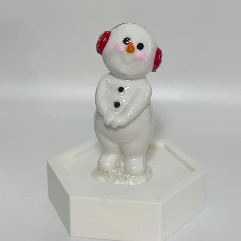 Happy Snowman 3D Printed Holiday Collectable