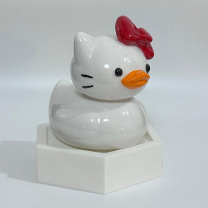 Hello Kitty Duck Pop Culture 3D Printed Collectable