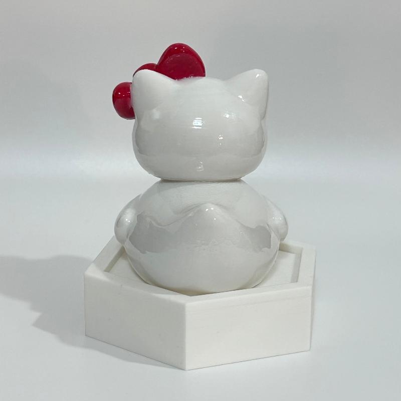 Hello Kitty Duck Pop Culture 3D Printed Collectable