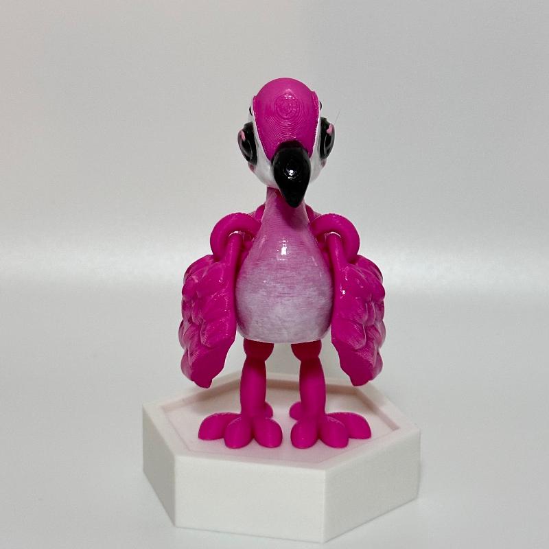 Flamingo 3D Printed Fidget Collectable