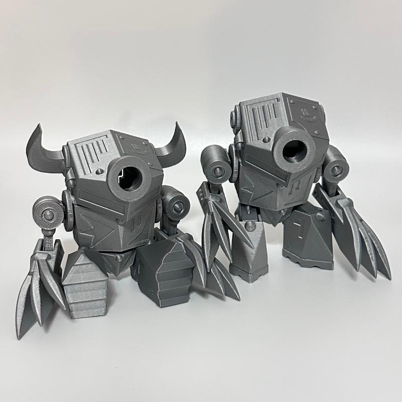 Silver Bot Slicer 3D Printed Robot Collectable