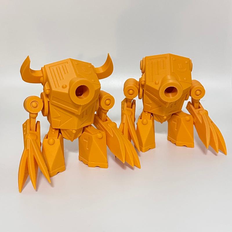 Orange Bot Slicer 3D Printed Robot Collectable