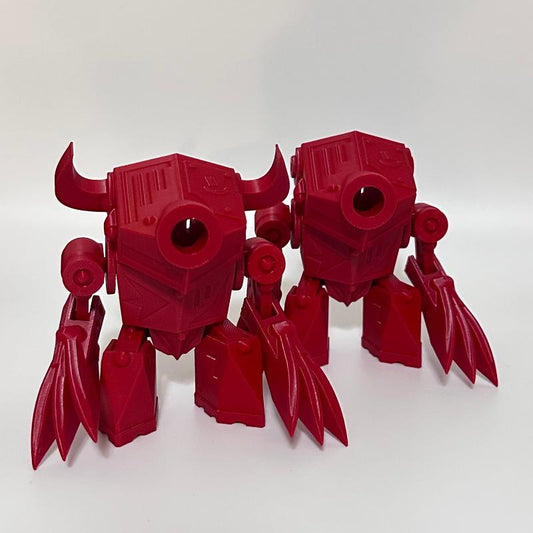 Red Bot Slicer 3D Printed Robot Collectable