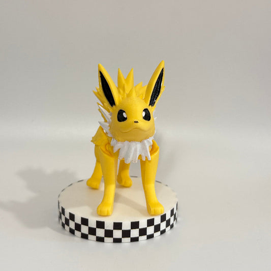 Jolteon Eevee Evolution Pokemon 3D Printed Fidget Collectable