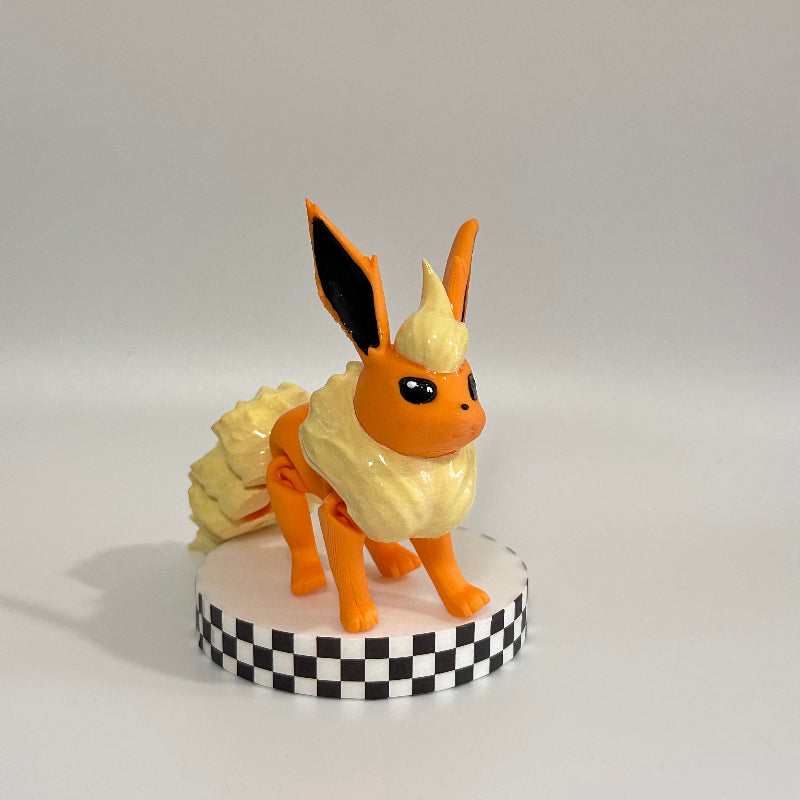 Flareon Eevee Evolution Pokemon 3D Printed Fidget Collectable