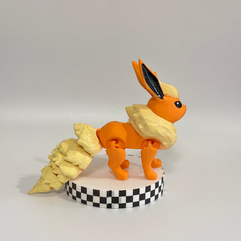 Flareon Eevee Evolution Pokemon 3D Printed Fidget Collectable