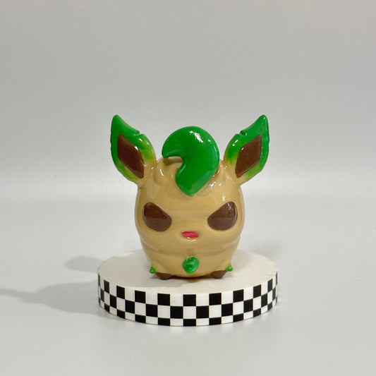 Chibi Leafeon Evolution Pokemon 3D Printed Shelfie Collectable