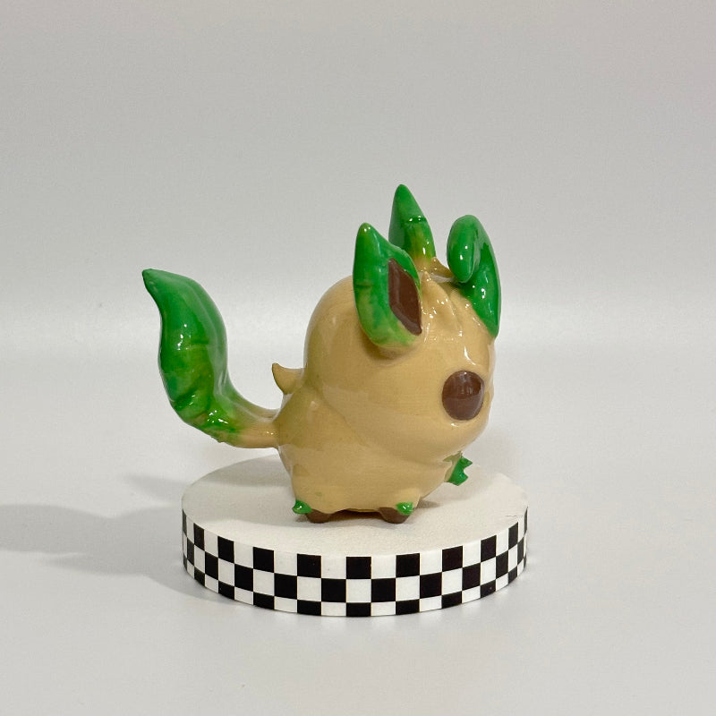Chibi Leafeon Evolution Pokemon 3D Printed Shelfie Collectable