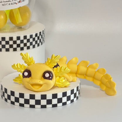 Honey Caramel Delight Axolotl Novelty Boba Bestie 3D Printed Fidget Collectable