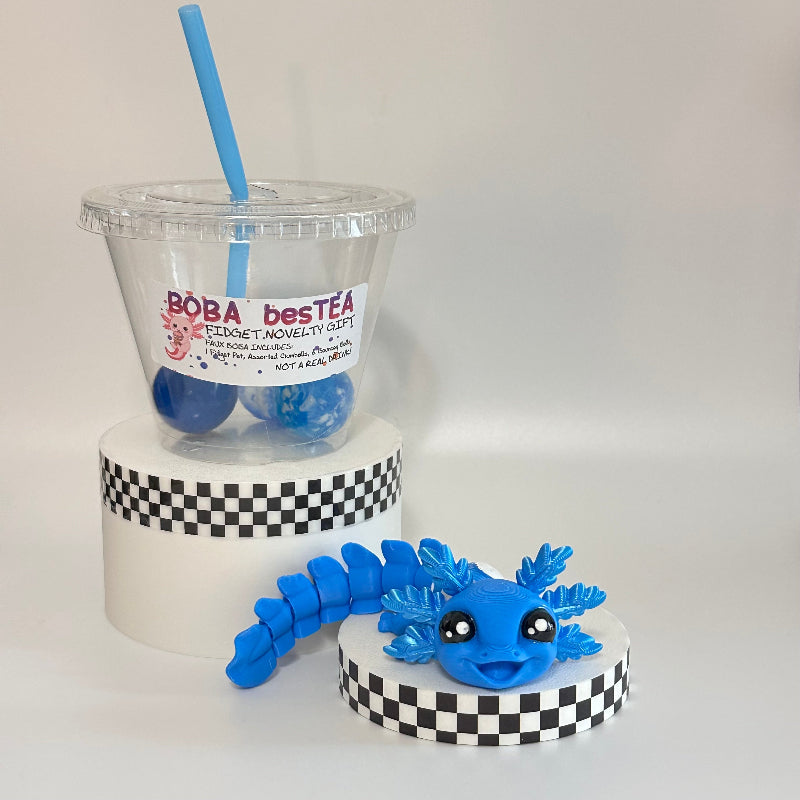 Blueberry Vanilla Breeze Novelty Boba Bestie 3D Printed Fidget Collectable