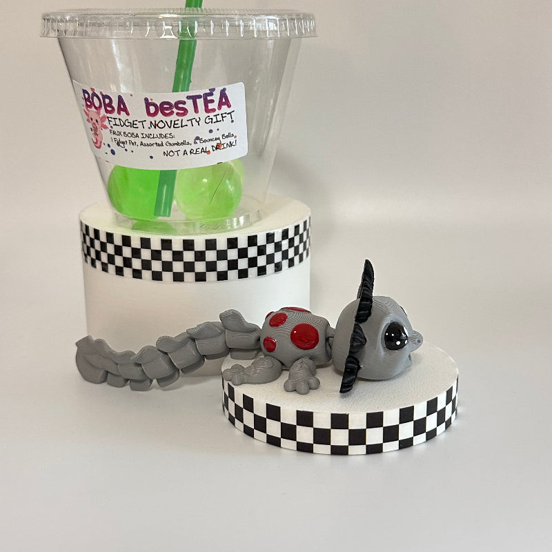 Spicy Dragonfruit Mojito Novelty Boba Bestie 3D Printed Fidget Collectable