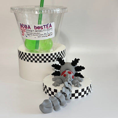 Spicy Dragonfruit Mojito Novelty Boba Bestie 3D Printed Fidget Collectable