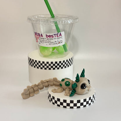 Matcha Coconut Bliss Novelty Boba Bestie 3D Printed Fidget Collectable