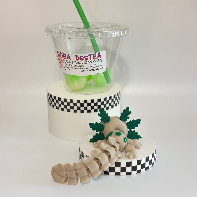 Matcha Coconut Bliss Novelty Boba Bestie 3D Printed Fidget Collectable