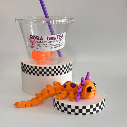 Haunted Pumpkin Berry Novelty Boba Bestie 3D Printed Fidget Collectable