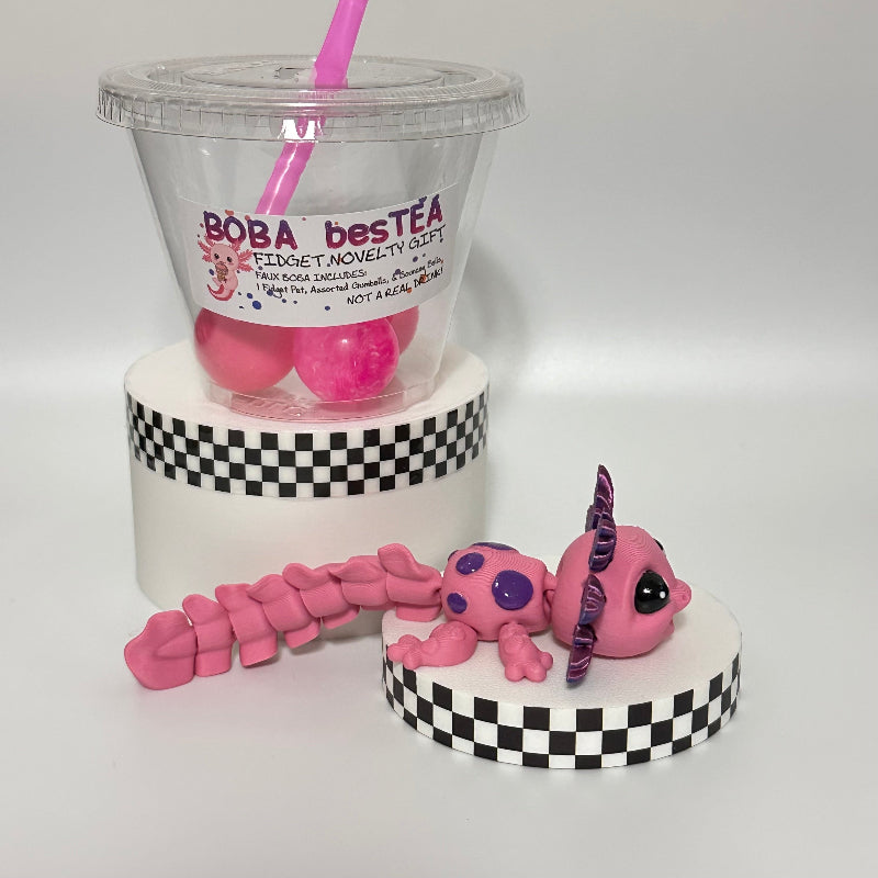 Berry Hibiscus Dream Novelty Boba BesTea 3D Printed Fidget Collectable