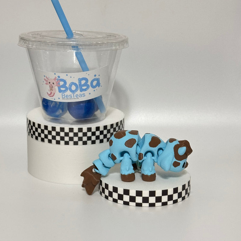 Blueberry Frost Bliss Novelty Boba BesTea Fidget Collectable