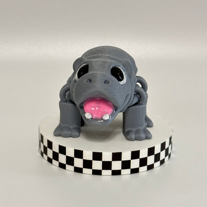 Moo Deng the Baby Hippo 3D Printed Fidget Collectible