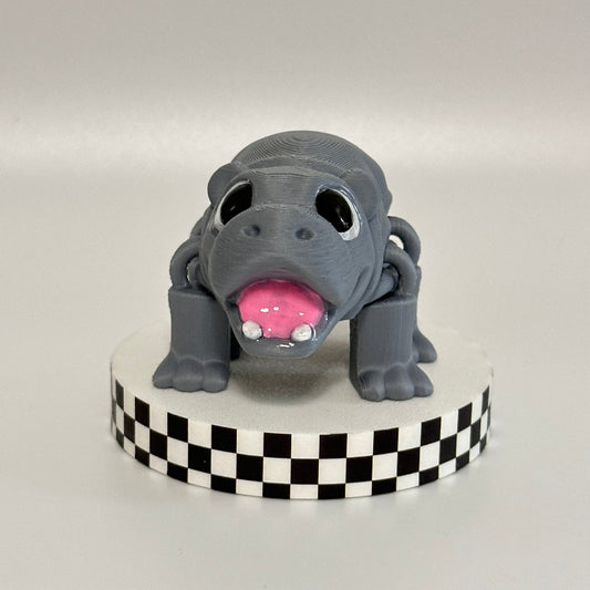 Moo Deng the Baby Hippo 3D Printed Fidget Collectible